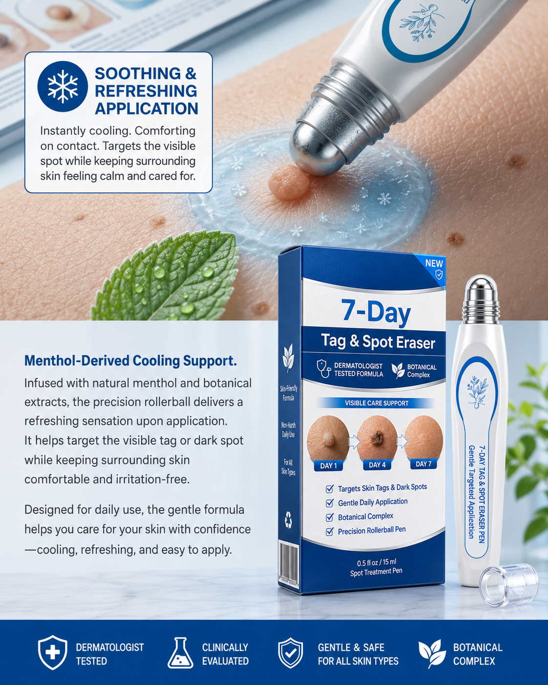 🔥7-Day Skin Tag & Spot Care Eraser✨Painless &Scar-Free💙Treatment for Dark Spots & Skin Imperfections-8JX3