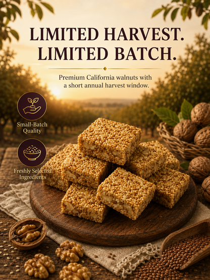 🏆 #1 Nut & Seed Snack 🔥 Flaxseed Walnut Sesame Squares – Crunchy, Nutty & Satisfying-8CR5