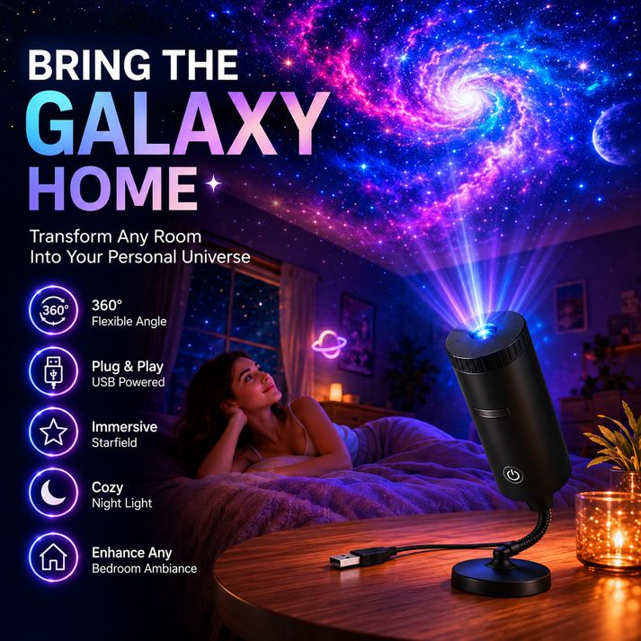🌌✨ Plug & Play HD Star Projector 🥇 – Transform Any Room into a Magical Galaxy in Seconds-8CR5