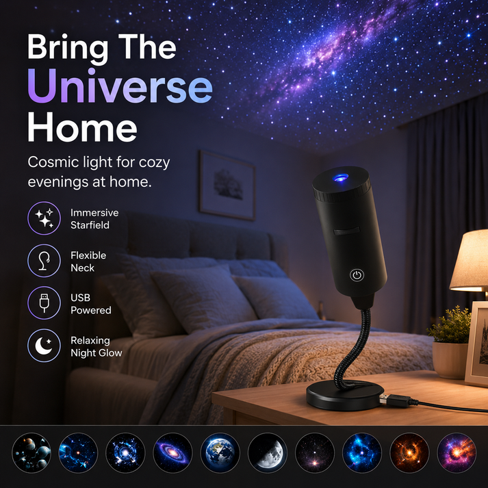 🌌✨ Plug & Play HD Star Projector 🥇 – Transform Any Room into a Magical Galaxy in Seconds-8CR5