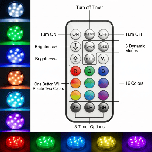 Submersible LED Pool Lights-8CR5
