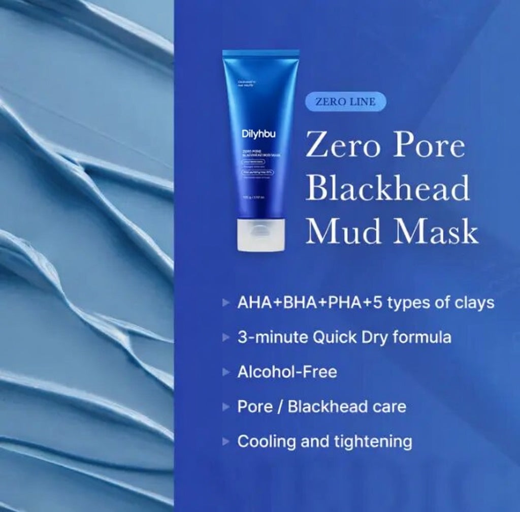 ✨Dilyhbu Zero Pore Blackhead Mud Mask – Deep Cleansing Clay Mask for Smoother, Cleaner-Looking Pores-8POP