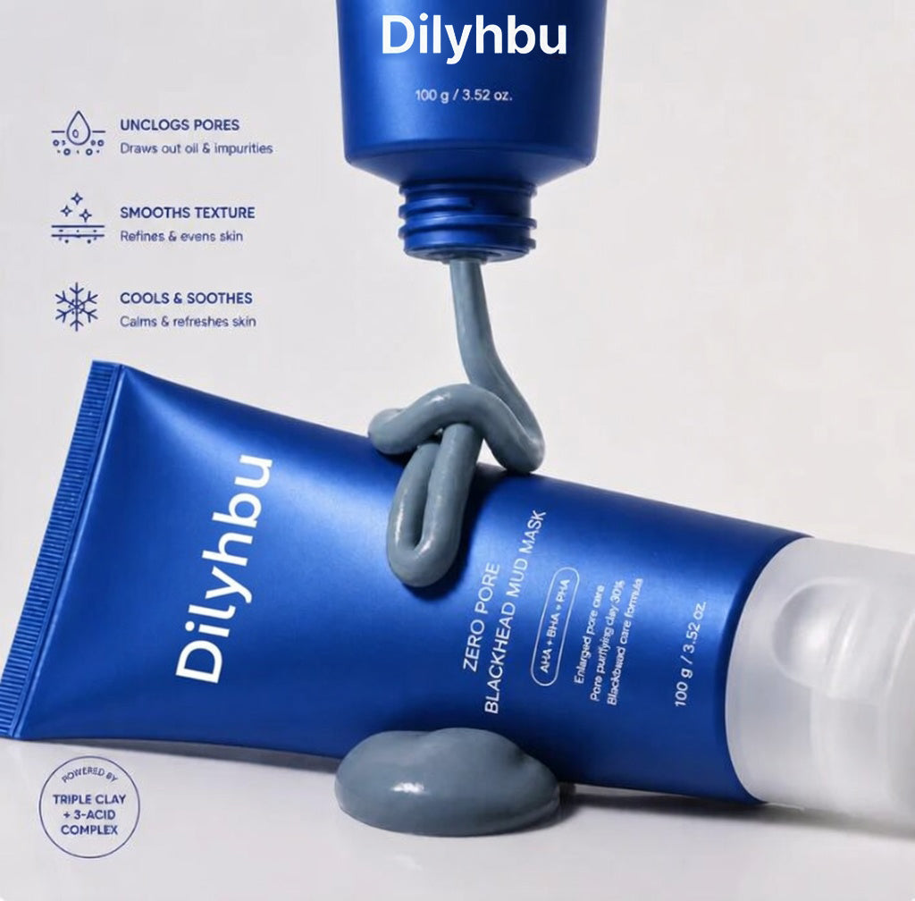 ✨Dilyhbu Zero Pore Blackhead Mud Mask – Deep Cleansing Clay Mask for Smoother, Cleaner-Looking Pores-8POP