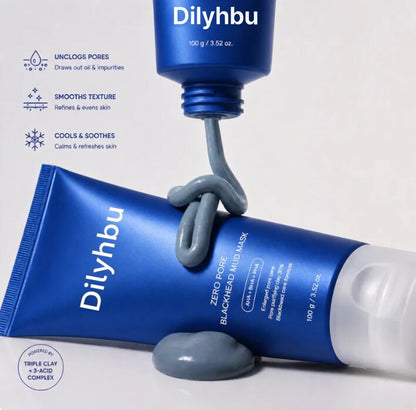 ✨Dilyhbu Zero Pore Blackhead Mud Mask – Deep Cleansing Clay Mask for Smoother, Cleaner-Looking Pores-8POP