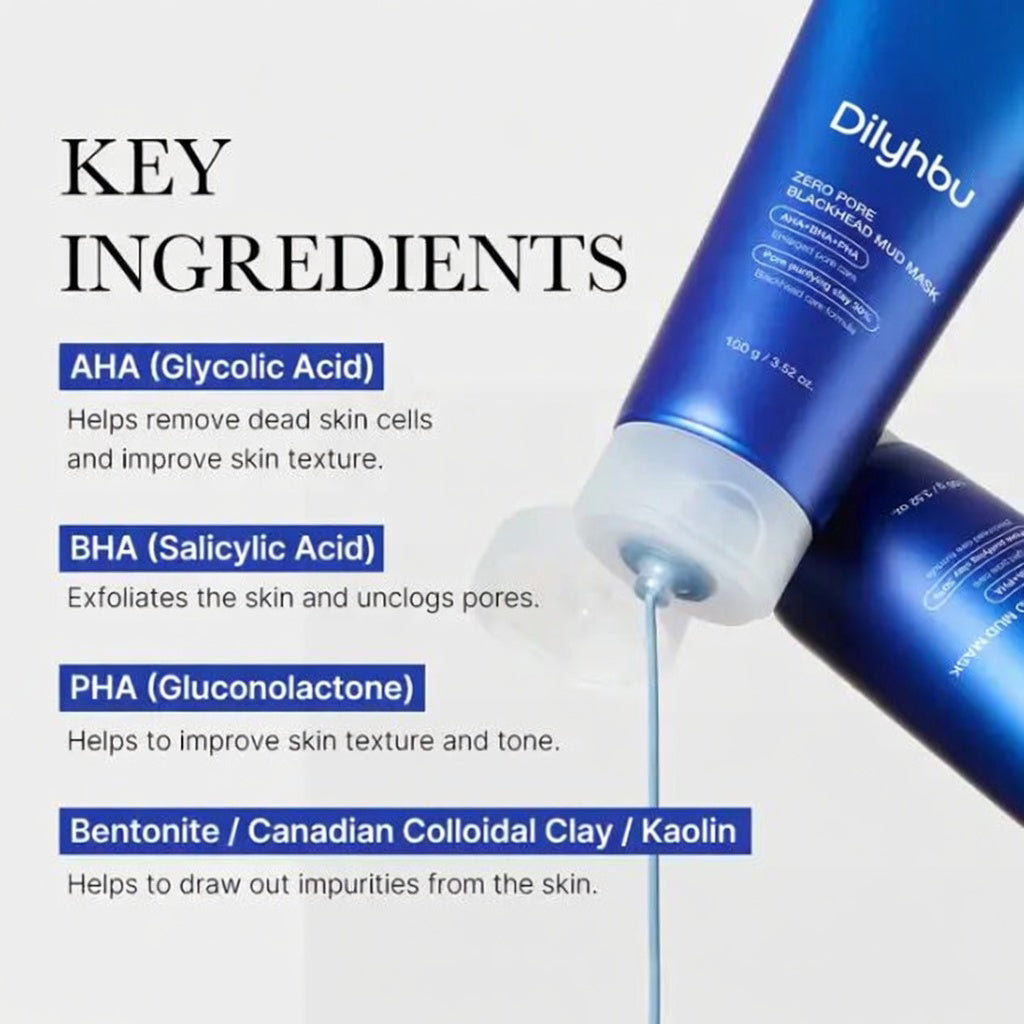 ✨Dilyhbu Zero Pore Blackhead Mud Mask – Deep Cleansing Clay Mask for Smoother, Cleaner-Looking Pores-8POP