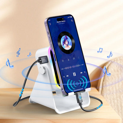 🔊🔊🔊5-in-1 Wireless Speaker Phone Stand with Power Bank-8POP