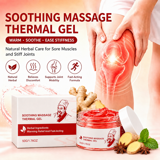 🍃Herbal Warming Massage Thermal Gel🌼| Natural Joint & Muscle Pain Relief Soothing Gel for Sore Knees, Stiff Muscles & Bruises💪-8HJ9
