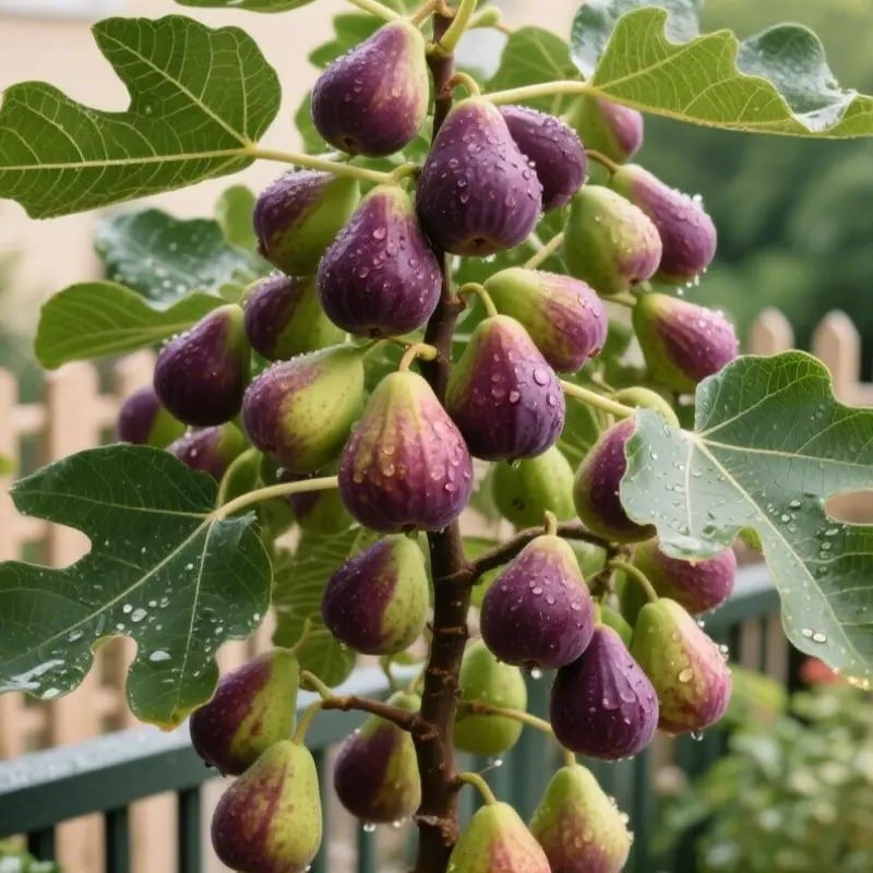 🏆Over 65,000 SOLD!🌿Mission Fig Tree Live Plant Seeds – Easy to grow on your porch and balcony at home-8POP