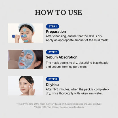 ✨Dilyhbu Zero Pore Blackhead Mud Mask – Deep Cleansing Clay Mask for Smoother, Cleaner-Looking Pores-8POP