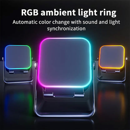 🔊🔊🔊5-in-1 Wireless Speaker Phone Stand with Power Bank-8POP