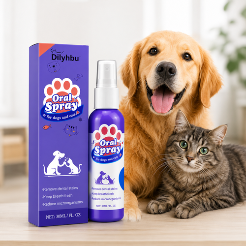 🐾 Dilyhbu Pet Oral Spray – Fresh Breath & Daily Dental Care for Dogs & Cats-8POP