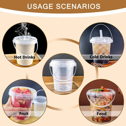 🥤 Large Reusable Plastic Cups with Lid & Straw – 3/5/10 Pack (33.81 oz)-8POP