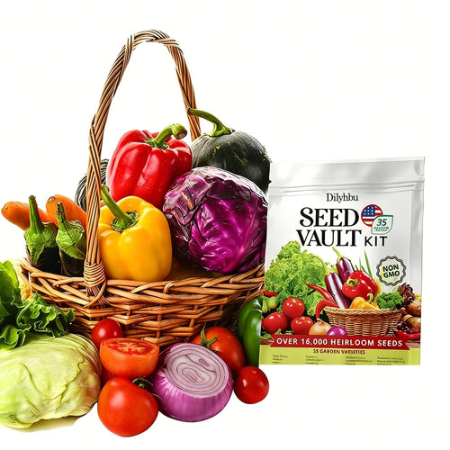 🚨 Grow Your Own Organic Veggies At Home | 35-Variety Avellia Seed Vault Kit🥦🥬🫑🌽🥔-8POP