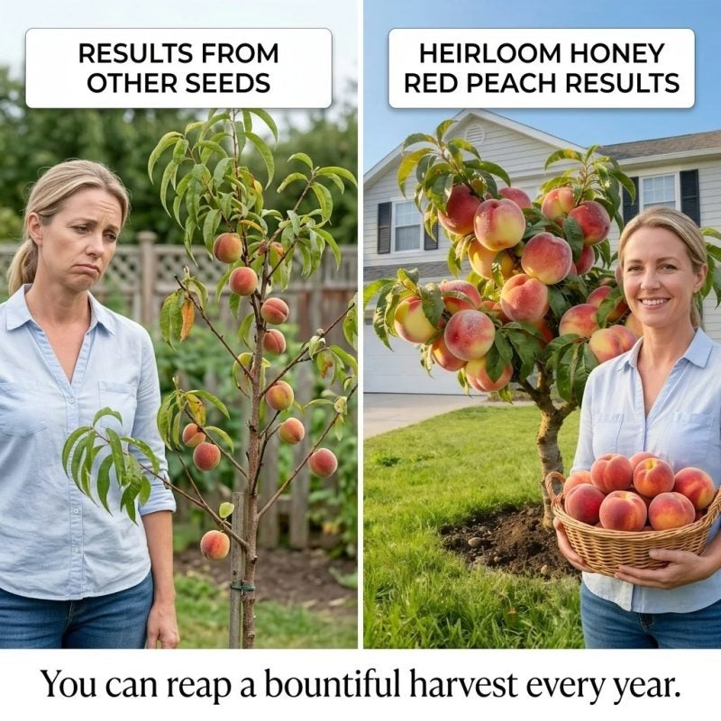 Home Balcony Fruit Tree 🍑🏡 – Self-Fertile Peach 🌸 with High Germination 🔥-8POP