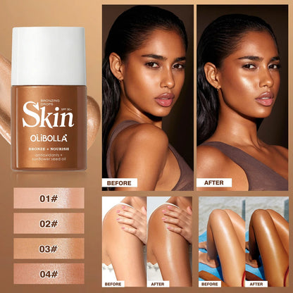 🔆✨Bronzing Drops Tinted Serum 🌿 No Heavy Makeup Needed-8POP