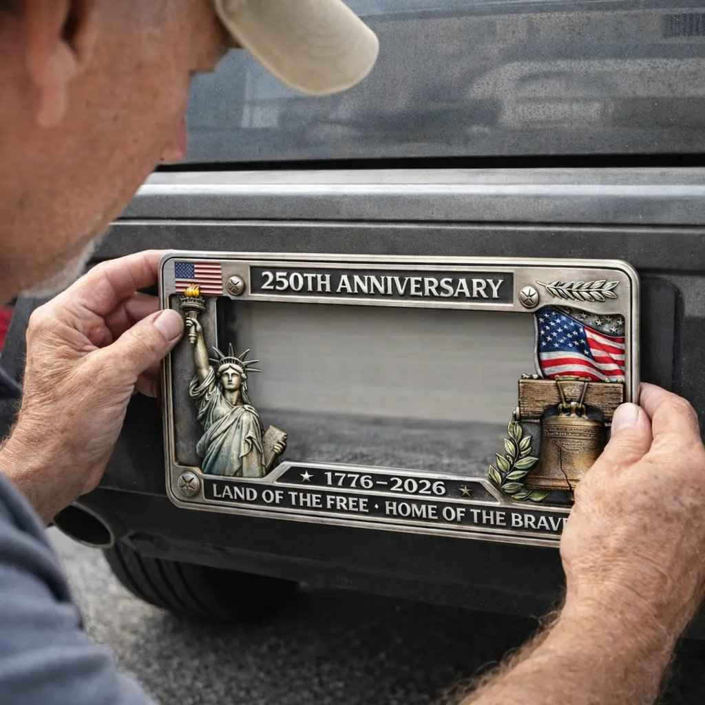 🗽🇺🇸 250th Anniversary Commemorative License Plate Frame🚗-8POP
