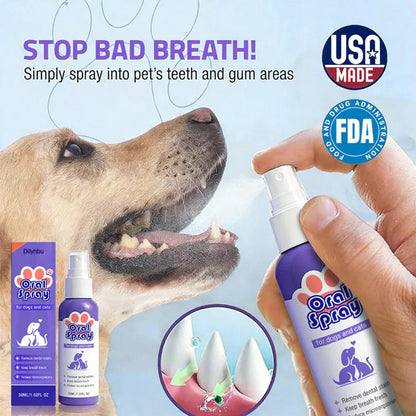 🐾 Dilyhbu Pet Oral Spray – Fresh Breath & Daily Dental Care for Dogs & Cats-8POP