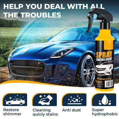 🚗🚗🚗nano car coating spray-Nano Spray Coating, Ceramic Coating for Cars Superior Water Beading & Long-Lasting Protection cars accessories car stuff-8POP