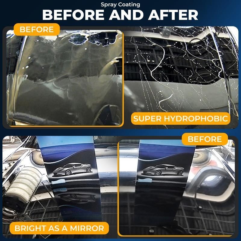 🚗🚗🚗nano car coating spray-Nano Spray Coating, Ceramic Coating for Cars Superior Water Beading & Long-Lasting Protection cars accessories car stuff-8POP