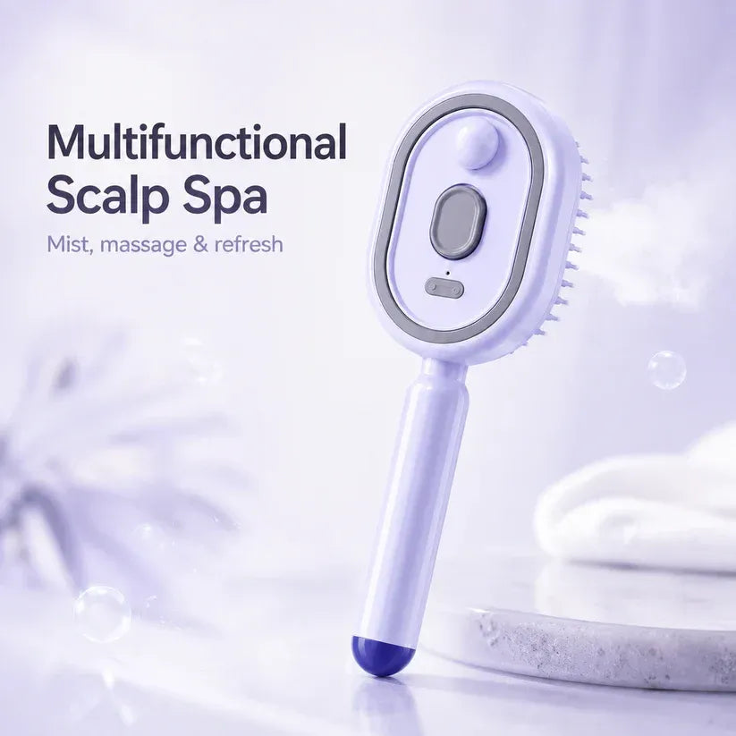 💆‍♀️ Electric Mist Spray Massage Hair Brush – Smooth, Refresh & Relax ✨-8POP