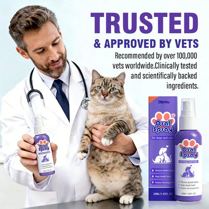 🐾 Dilyhbu Pet Oral Spray – Fresh Breath & Daily Dental Care for Dogs & Cats-8POP
