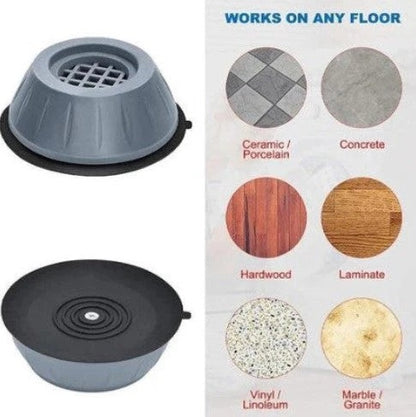 Anti-Vibration Washer Pads Set of 4 – Reduce Noise, Sliding & Shaking 🧺🔇-8POP