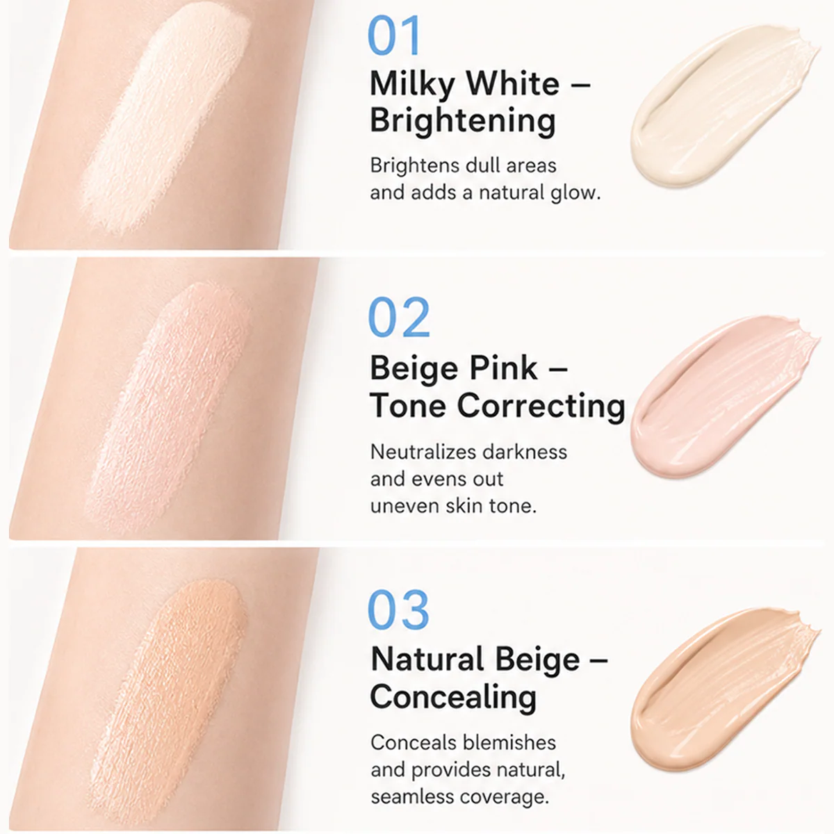 2-in-1 Concealer & Powder Foundation-8POP