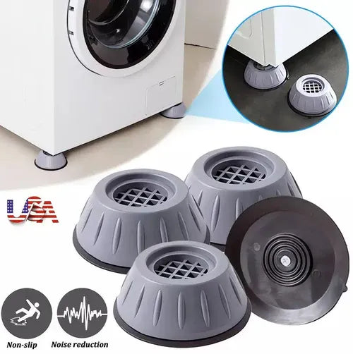 Anti-Vibration Washer Pads Set of 4 – Reduce Noise, Sliding & Shaking 🧺🔇-8POP