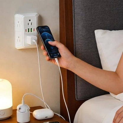 Turn One Outlet Into a 10-in-1 Power Hub — More Ports, Less Clutter.-8POP