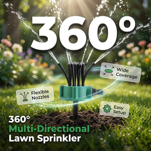 360° Coverage Precision Garden Irrigation Sprinkler-8POP