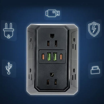 Turn One Outlet Into a 10-in-1 Power Hub — More Ports, Less Clutter.-8POP