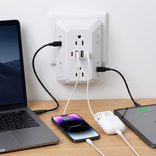 Turn One Outlet Into a 10-in-1 Power Hub — More Ports, Less Clutter.-8POP