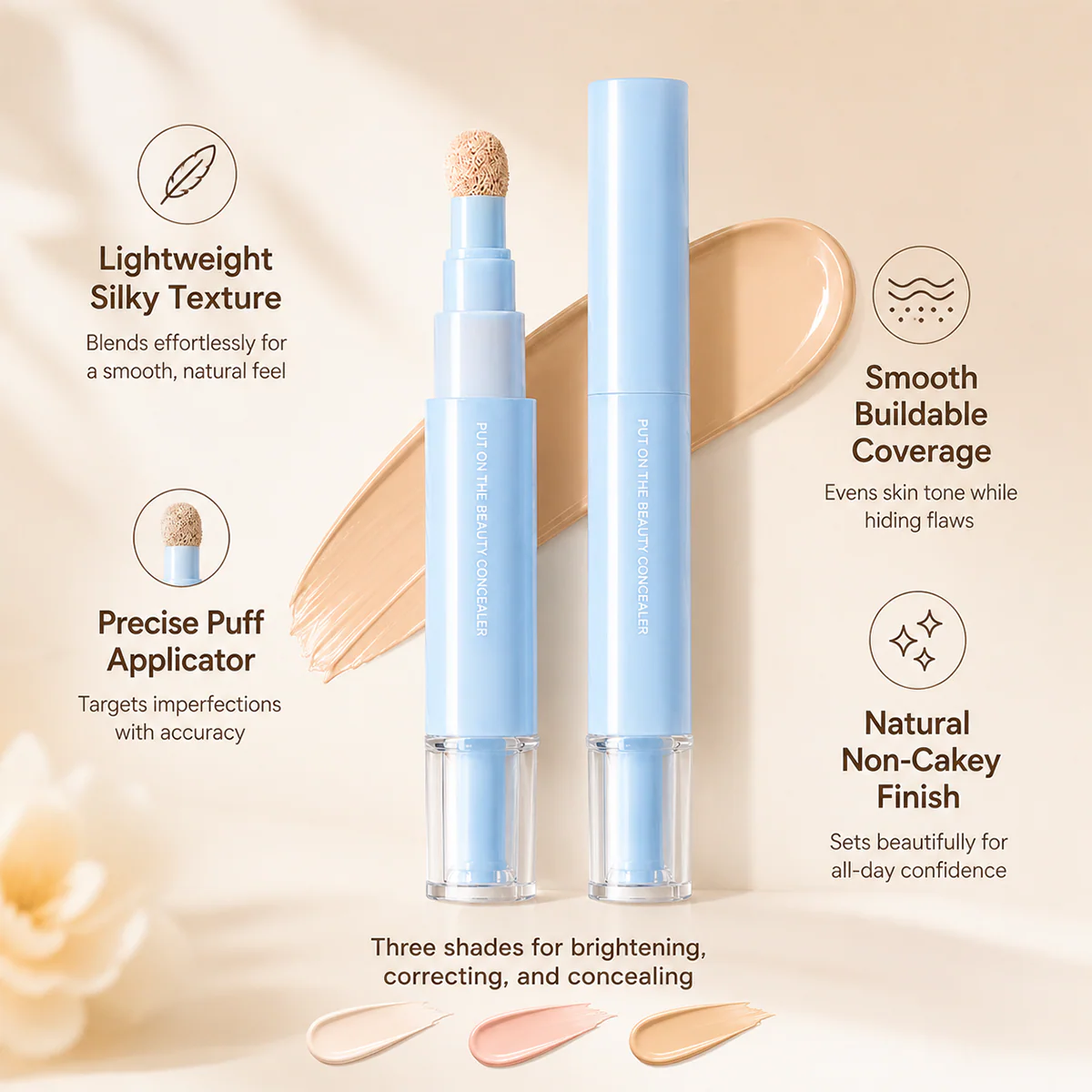 2-in-1 Concealer & Powder Foundation-8POP