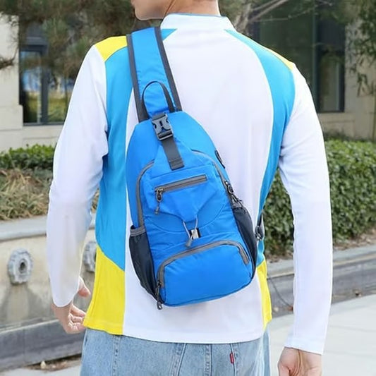 🌟 Packable Small Crossbody Sling Backpack with Side Pouch - ✨ Perfect for Hiking and Traveling-8POP