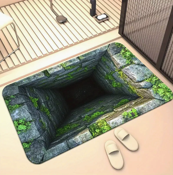 🌀 3D Abyss Illusion Doormat – Eye-Catching Optical Floor Mat 👀-8POP
