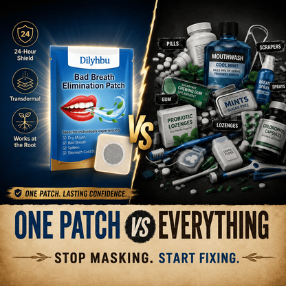 Dilyhbu™ Fresh Breath Support Patch | 24H Daily Confidence & Oral Freshness Care-8POP