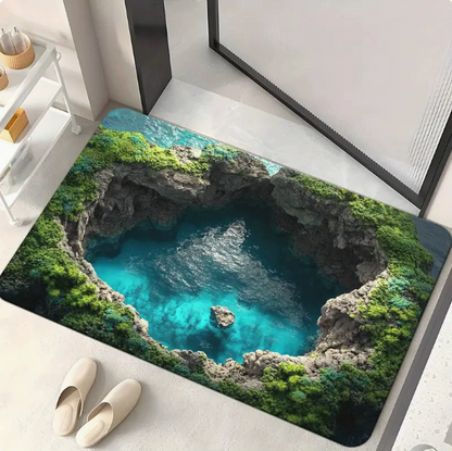 🌀 3D Abyss Illusion Doormat – Eye-Catching Optical Floor Mat 👀-8POP