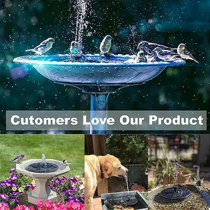 🎁☀️Solar Bird Bath Fountain Pump with 4 Nozzles-8POP