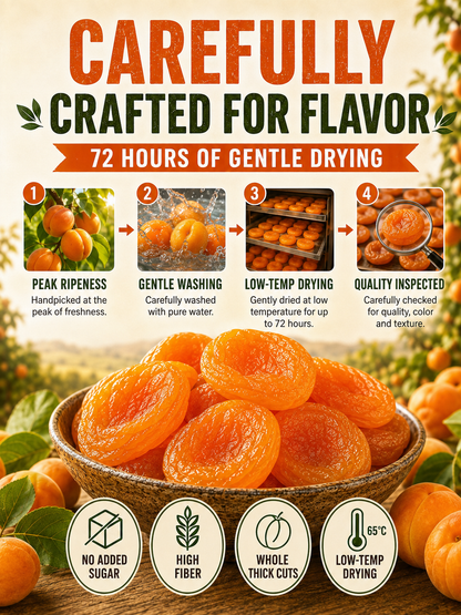 ☀️California Orchard-Dried Apricots – 🍑Soft, Juicy & Naturally Sweet-Sam